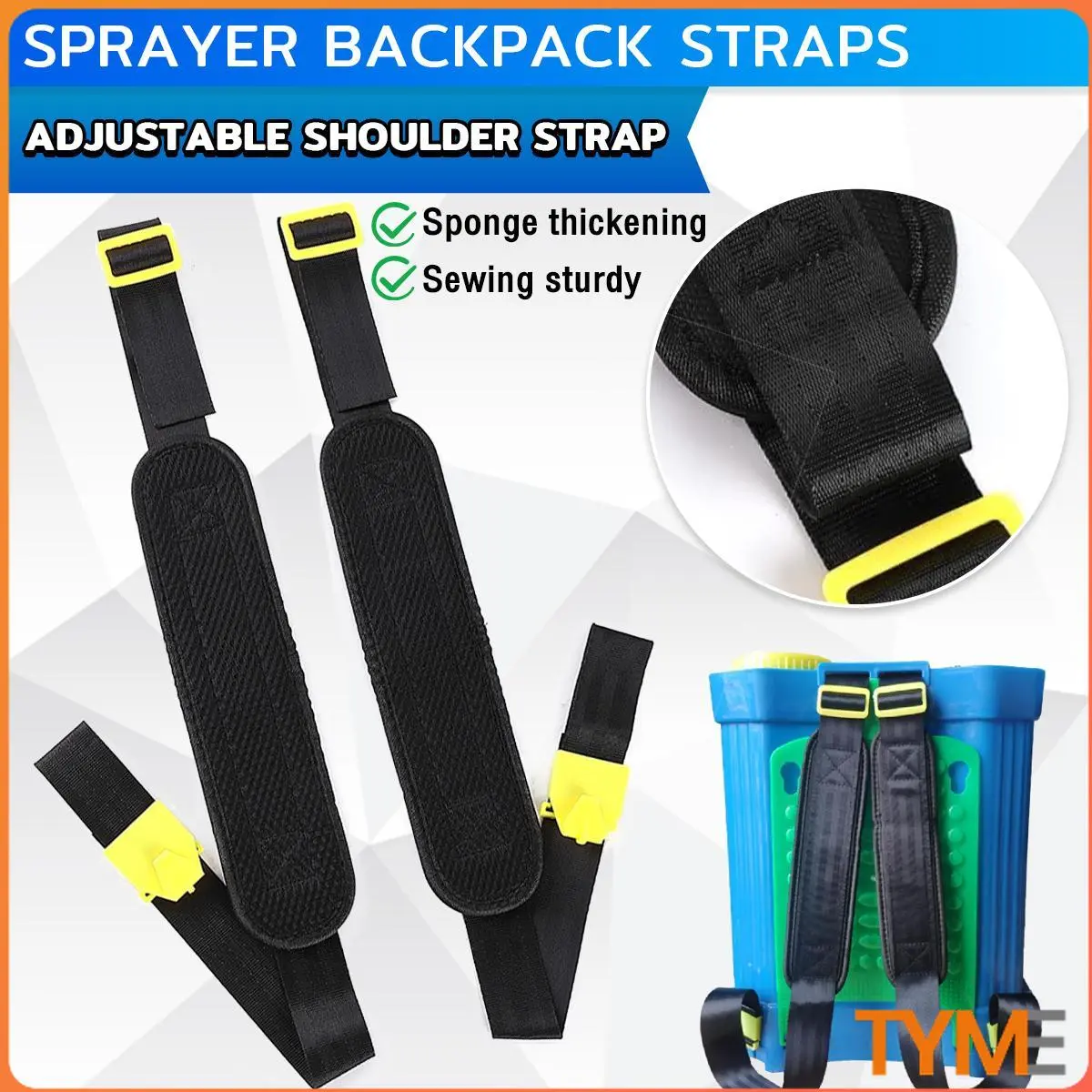 Thickened Sponge Adjustable Sprayer Backpack Shoulder 1pair Strap ...