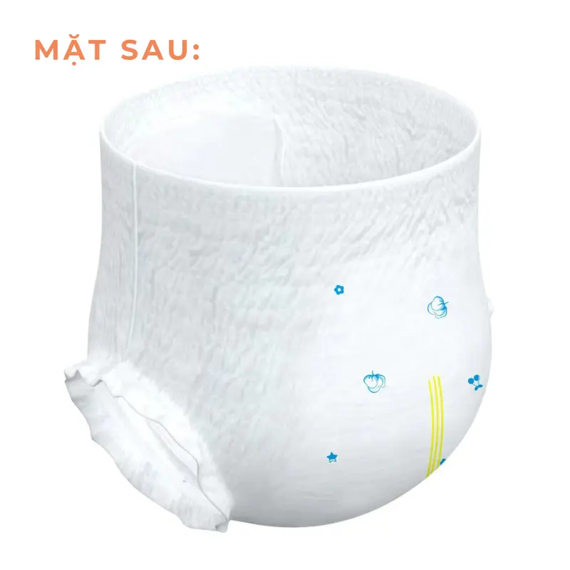 [Bens Baby - AFF] Gói 50 Miếng Bỉm Tã Quần Cho Bé Đa Kích Cỡ M, L, XL, XXL Siêu Mỏng Thấm Hút Thoáng Mát Thích Hợp Cho Mùa Hè mẹ và bé 4
