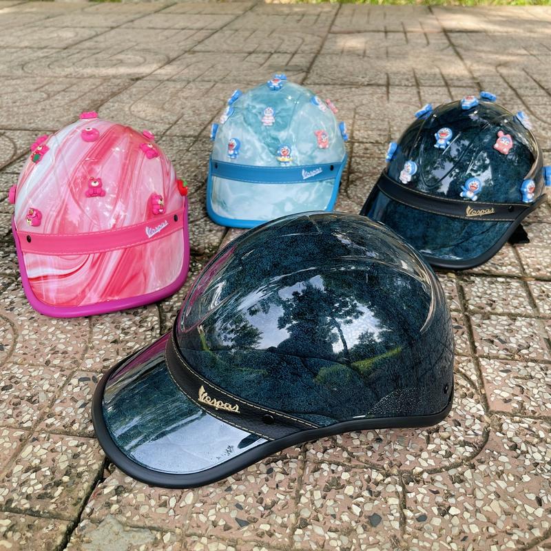 Mũ Bảo Hiểm Kết VESPA Lưỡi Trai Sơn NHÚNG THỦY (BẢN ĐẶC BIỆT) Helmet Phụ Kiện