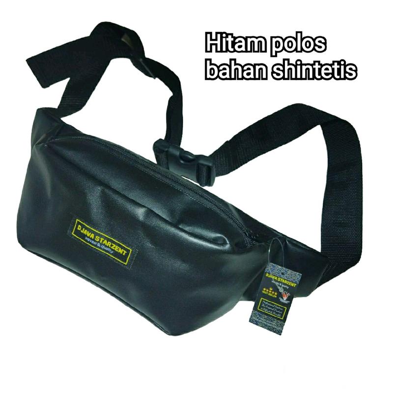 Promo COD Tas Waistbag Tas Selempang Pria Bahan Sintetis Premium Murah Kulit PU 6