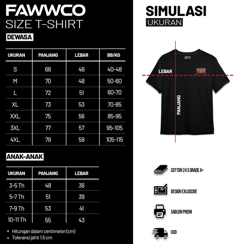 Product Introduction of FAWWCO RASYIDIN BEST LEADERS - Tshirt Dakwah Premium Berkualitas Distro 24S Combed Digital 0