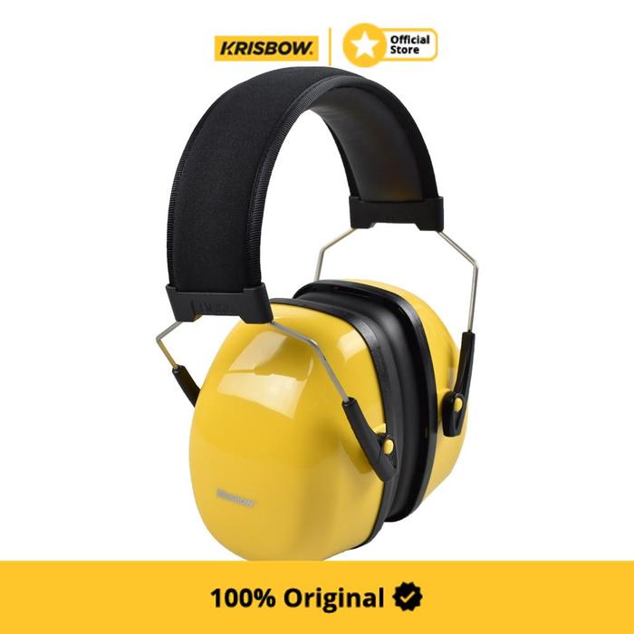 Gambar Krisbow Earmuff Headband Pelindung Telinga 35 Db dari Krisbow Official ID Kab. Bekasi Tokopedia