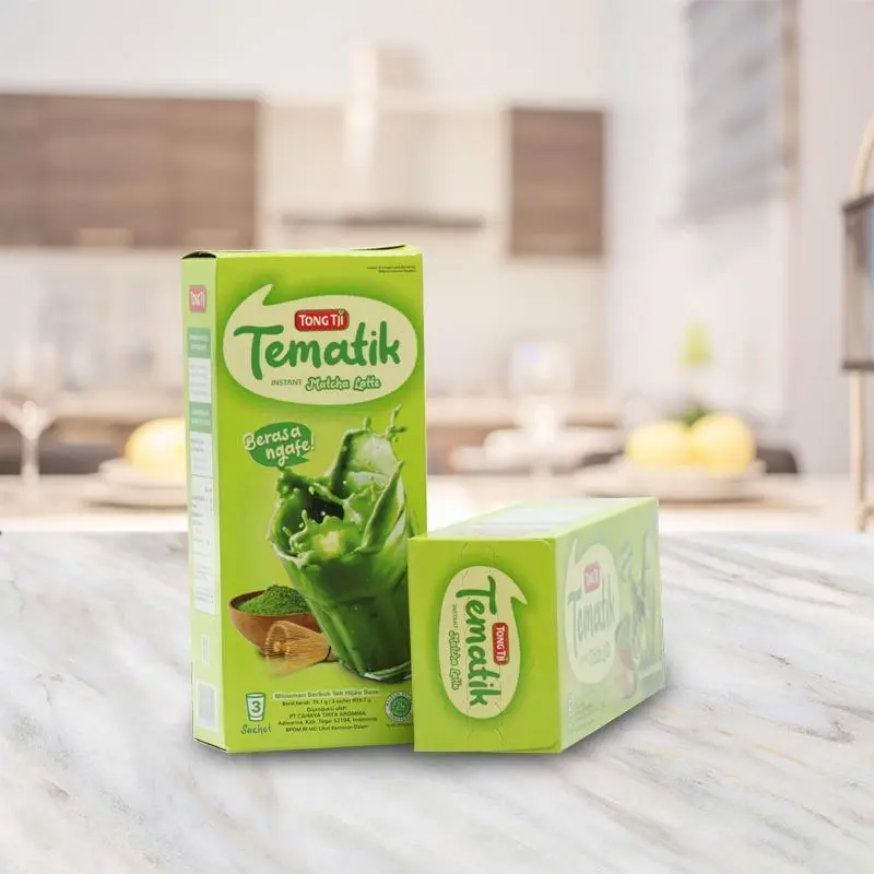 Tong Tji Tematik Matcha Latte Box isi 3s 1