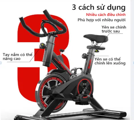 Xe đạp tập gym tại nhà Spinbike GH - 600, Xe đẹp thể dục tại nhà có cảm biến nhịp tim 6