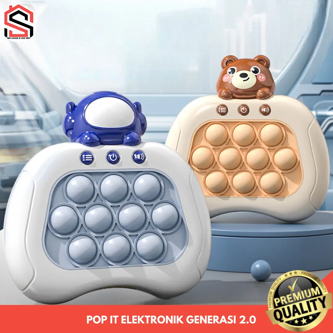 Pop It Elektronik Gen 2.0 Permainan Console Anak Game Quick Push Elektrik