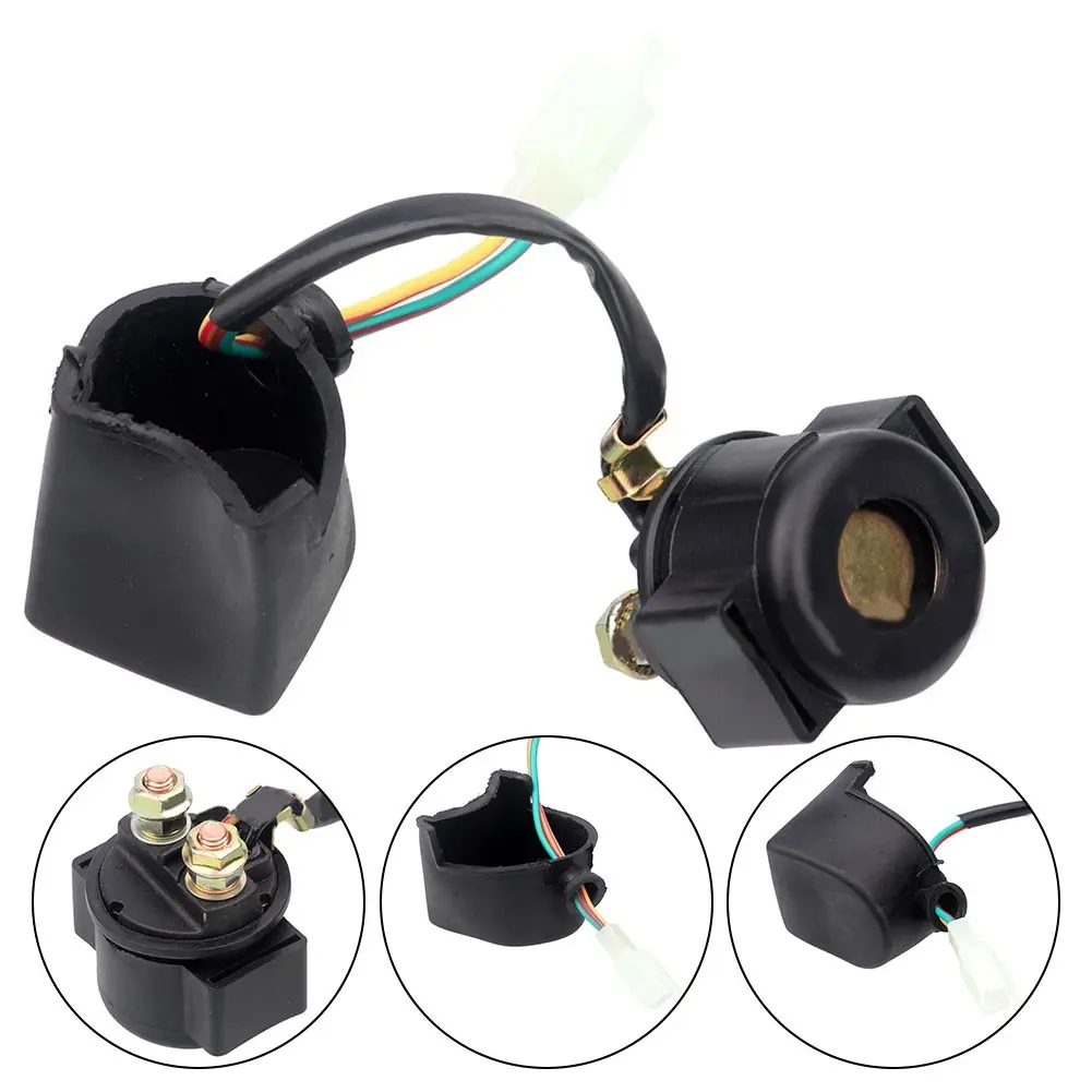 Starter Relay for Polaris ATV UTV Models Sawtooth 200 Ranger RZR 170 Black Easy Install Replacement Component