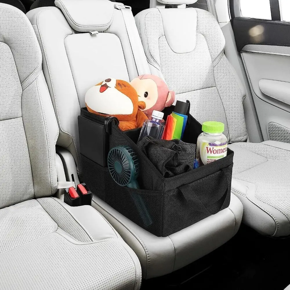 Universal Oxford Cloth Car Trunk Organizer Save Space Black Collapsible Car Storage White Large Capacity Sundries Storage Box Interior Finishing