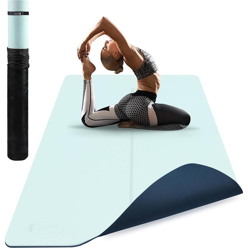 TikTok Shop Large Yoga Mat 6 x4 Extra Wide 1 4 Thick Workout Mat for Home Non Slip Fitness Exercise Mat for Home Gym Yoga Pilates Stretching and Floor