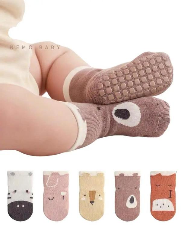 (Tặng 1 sét 10 khẩu trang cho bé) Bộ Tất Cotton Xuân Thu cho bé hoạt hình, sàn chống trượt và trẻ em - Vải Cotton Thun Spandex Hoa lá - Mỹ phẩm Mỹ VÀ BÉ QUATE Kem size S & M cho bé từ 0-36 tháng