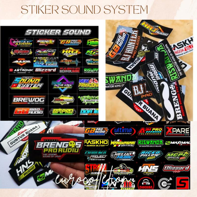 Click Sound Sticker Stiker Sound System Isi 25 Pcs Bahan Waterproof Sticker Soun - Shop ...