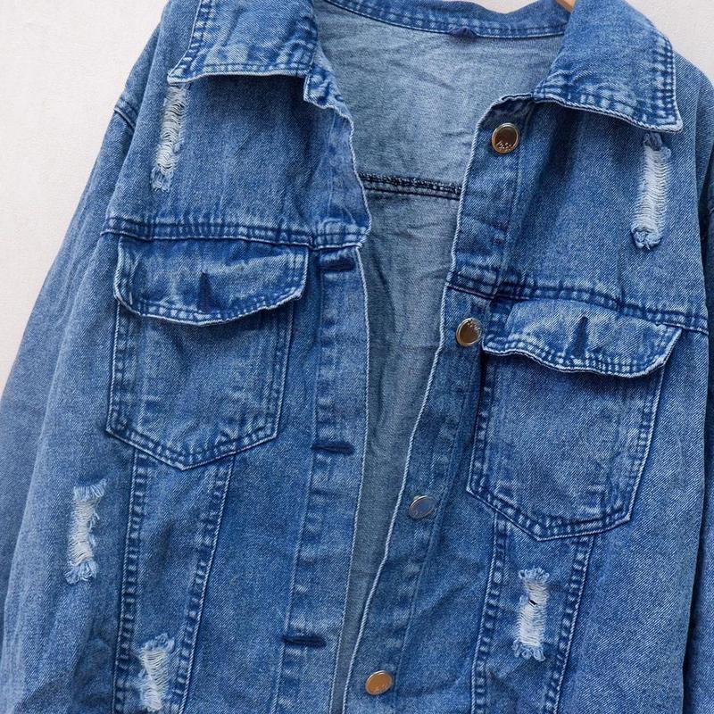 Jaket Jeans Wanita Jaket Oversize Wanita Sobek Jaket Wanita Terbaru Jaket Jumbo Wanita 5