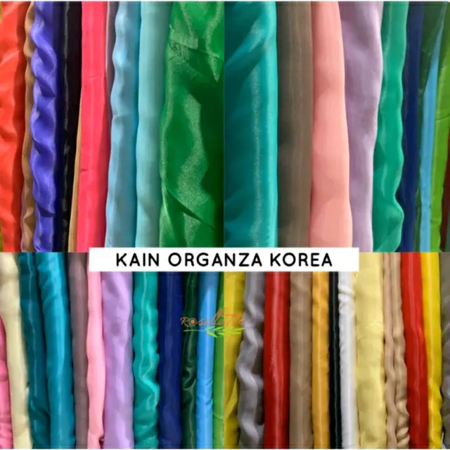 Kain Bahan Organza Premium Korea