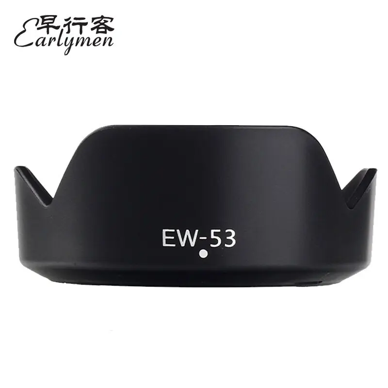 Morning Customer Is Suitable for Canon M50/M50ii Generation/M200/M100/M62 RF-S18-45mm/EF-M15-45IS STM Hood 49mm Lens Micro Single Camera EW-53 Smartphone