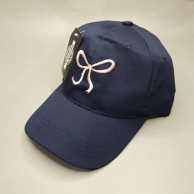 COD Topi Fashion CAP BORDIR PITA Bow Simple Korean Look Cute Ribbons Cap lucu 5