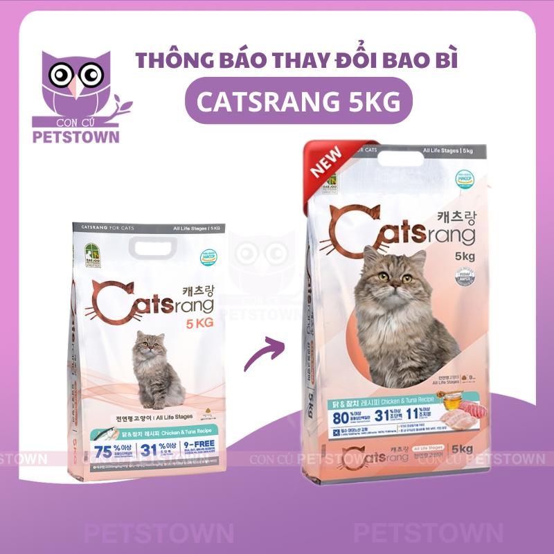[5KG] CATSRANG - Thức ăn hạt cho mèo mọi lứa tuổi nhập khẩu Hàn Quốc hạt cats rang