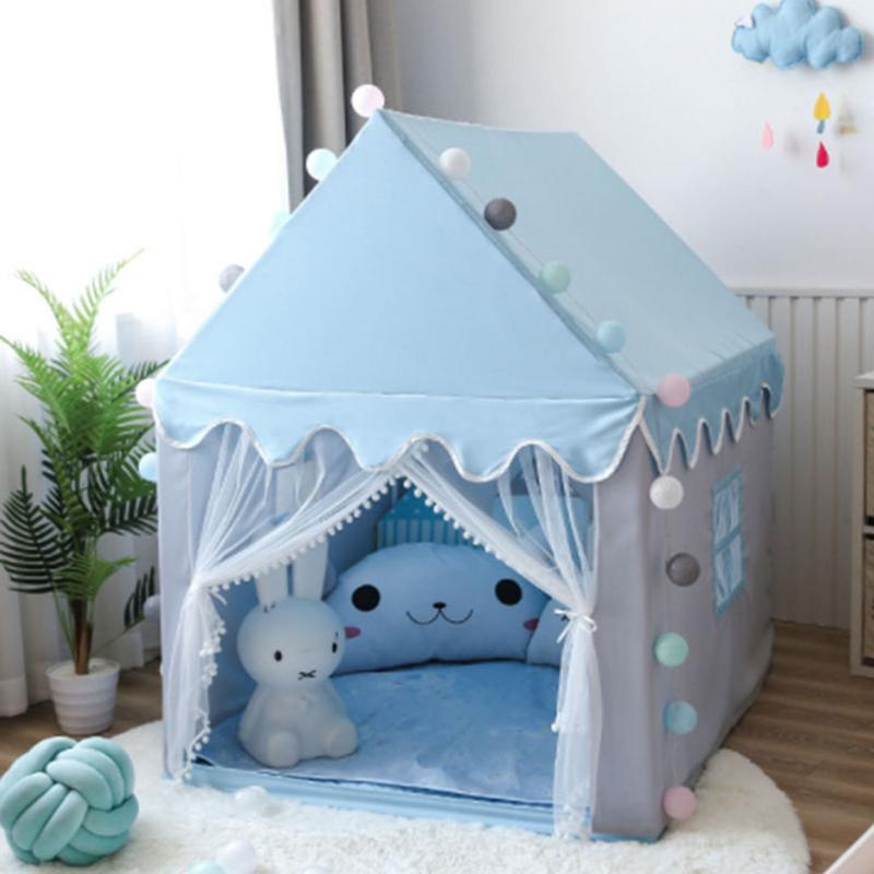 [Tặng kèm đèn nháy -KHUNG KIM LOẠI] Lều Công Chúa Cho Bé Cao Cấp - Lều Ngôi Nhà Vui Chơi - Lều Cắm Trại Công Chúa Hoàng Tử.