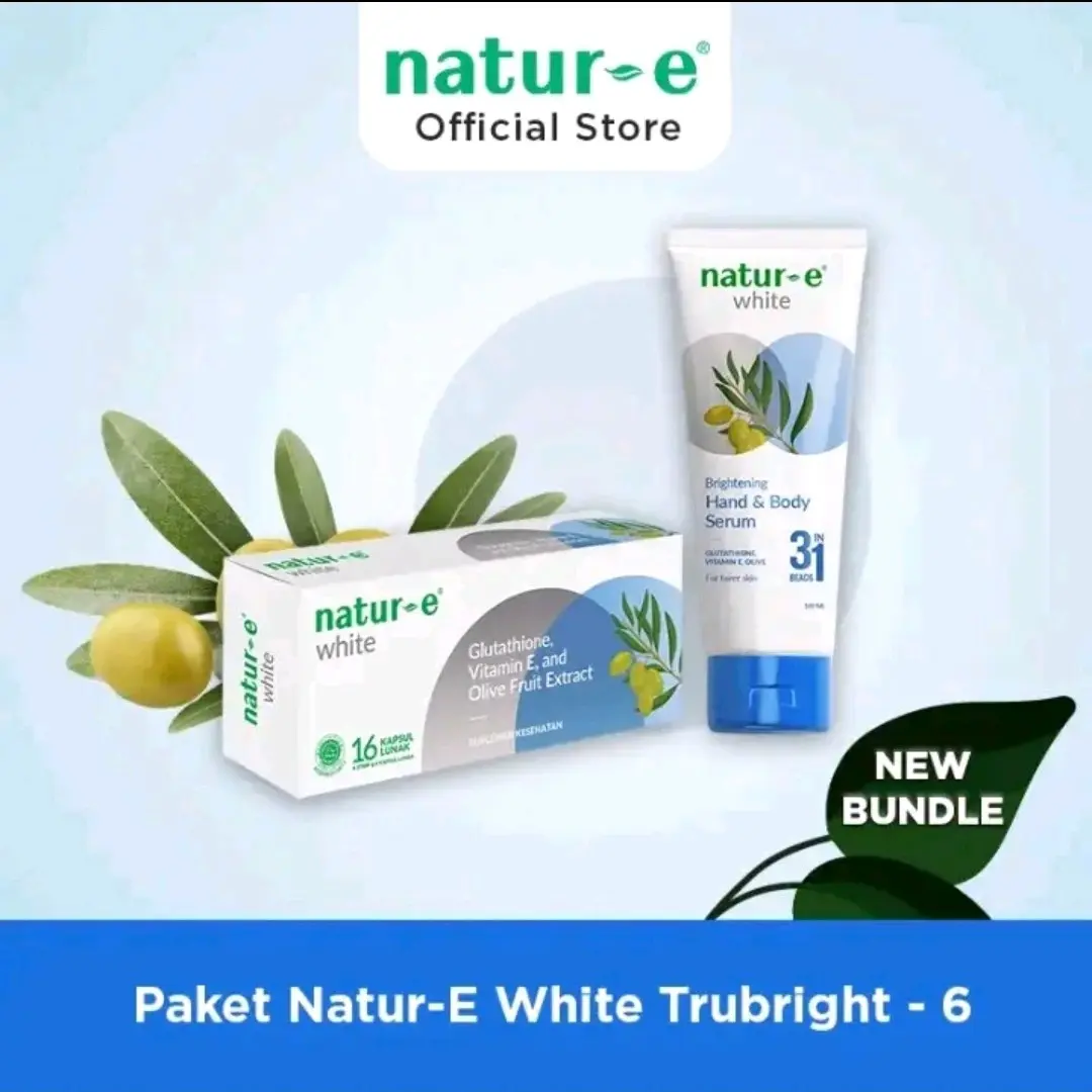 Bundle Pemutih Natur E White 16 & Handbody serum Lotion Pencerah Tubuh Hand bekas