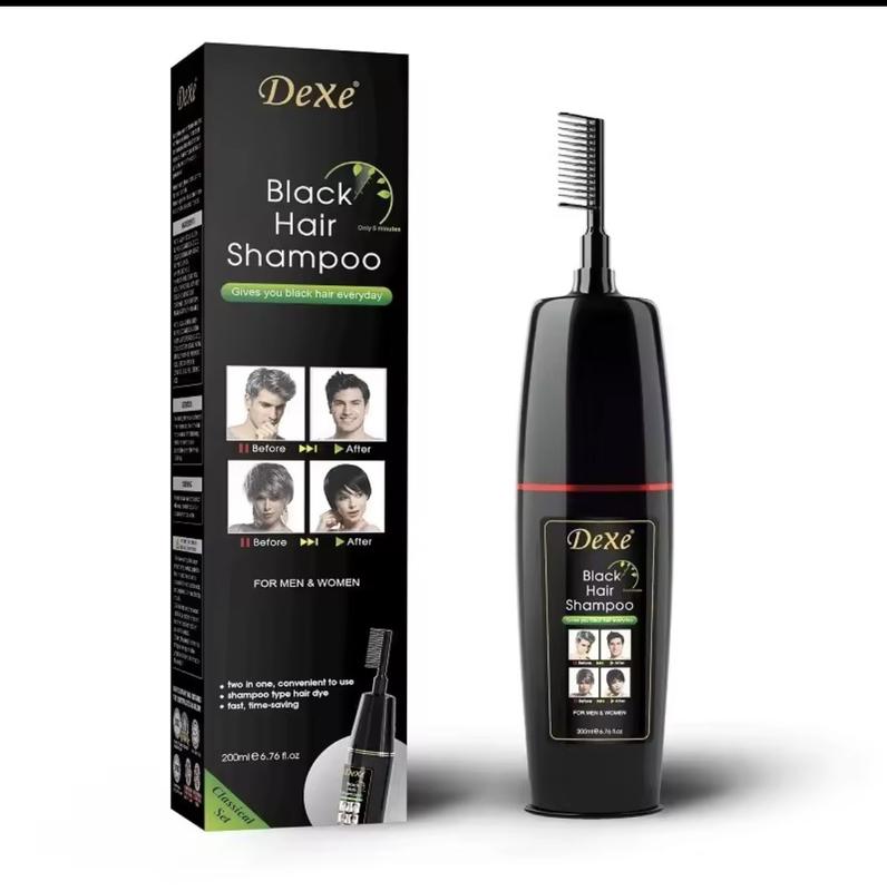 Dầu gội phủ bạc Dexe nhuộm đen tóc bạc trong 10 phút 4