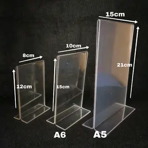 Akrilik dengan bentuk Potrait T Ukuran 12cm x 8cm, A6 dan A5