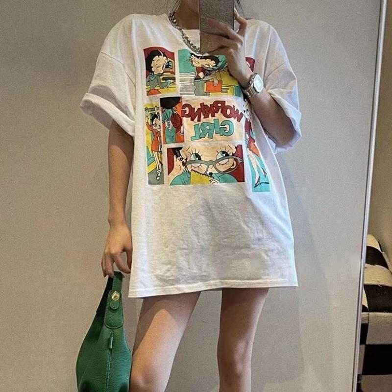 Áo thun ngắn tay dành cho nam và nữ vào mùa hè chuyên đi cặp đôi áo cotton dày đặc làm đáy 2