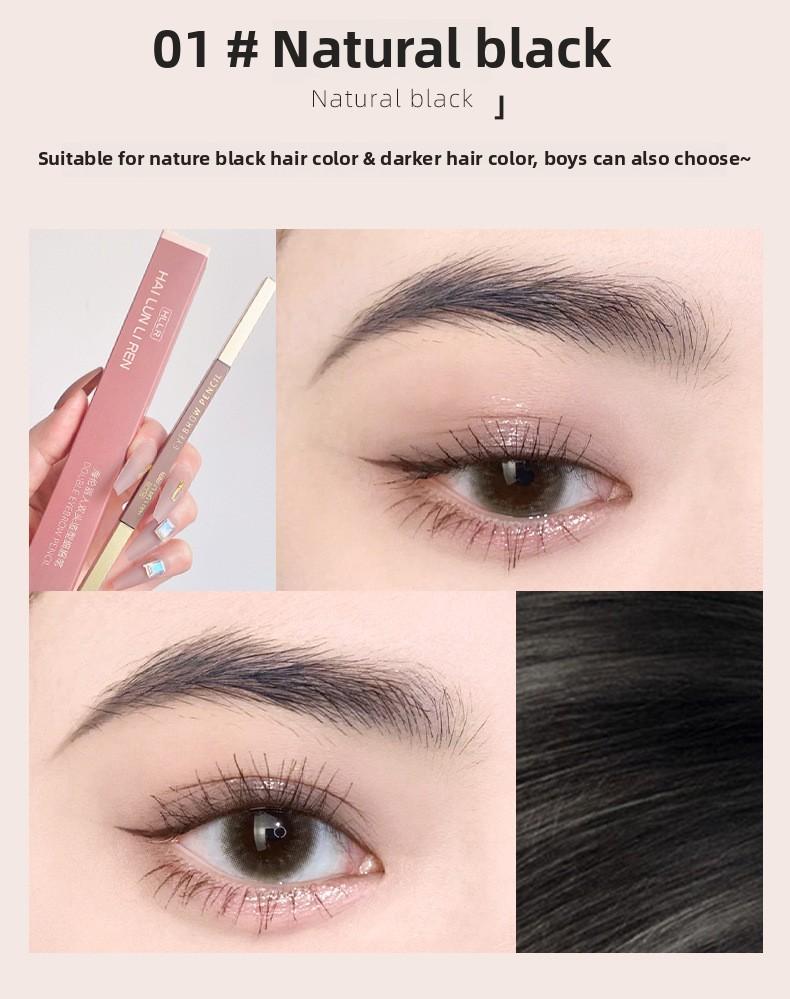 Product Introduction of Helen Beauty New Dual-Head Eyebrow Pencil Waterproof Non-Smudge Genuine Sweat-Proof Long-Lasting Sketch Makeup 3