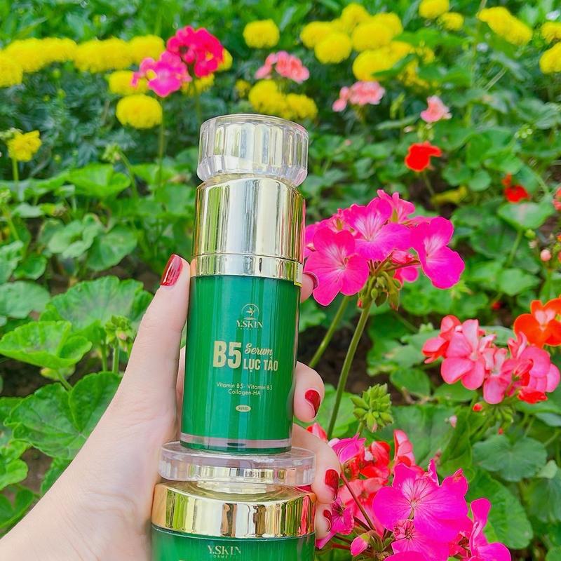 Bộ Đôi Dưỡng Trắng B5 Lục Tảo Skincare - Tặng Kèm Mặt Nạ 1