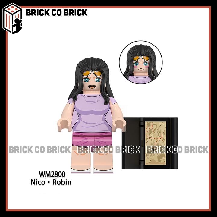 One Piece Đồ chơi Lắp ráp Nhân vật Monkey D Luffy Roronoa Zoro Tony Chopper Mô hình Sanji Nami Robin WM6193 7