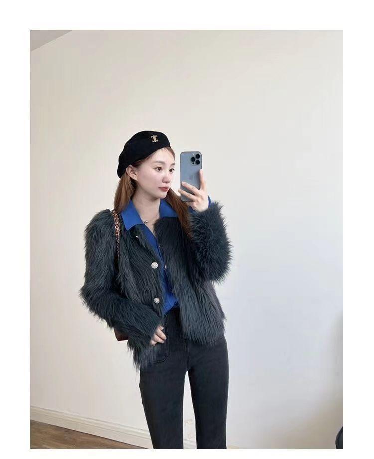 Product Introduction of Áo Khoác Len Cardigan Dệt Kim, Len Giống Lông Chồn, Dành Cho Nữ, Quần Áo Mùa Thu Và Mùa Đông, Dày Dặn, Hàng Mới Về, Ngắn, Ngắn, Mềm Mại Và Nếp, Sản Phẩm Châu Âu Phổ Biến Năm 2025 14