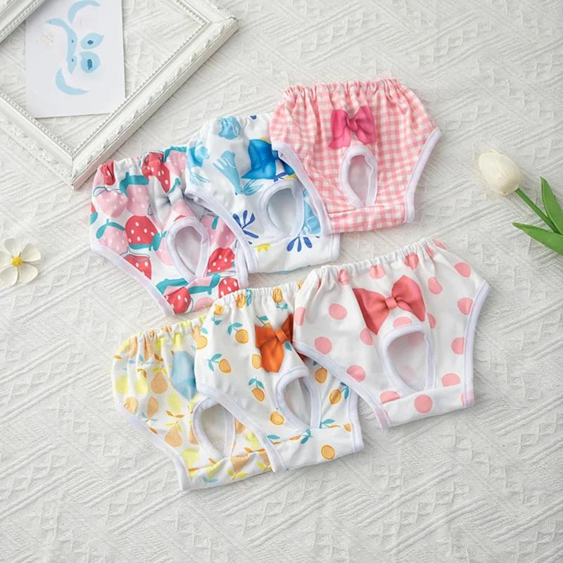 Quần Sinh Lý Cho Chó, Đồ Dùng Thú Cưng Quần Kinh Nguyệt Cho Chó, Đồ Lót Công Chúa Cho Thú Cưng Tã Cho Thú Cưng, Thoáng Khí, Có Nơ, Tã Cho Chó 0