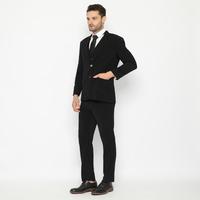 Gambar Code Male Paket Jas 3in1 Dapat 3 Produk Jas Celana Rompi Pria Hitam Slim Fit - jas+celana+rompi, L+32+L dari Code Male Kota Administrasi Jakarta Timur 3 Tokopedia
