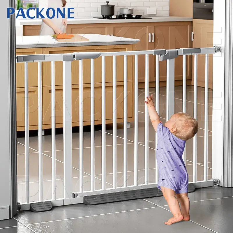 [ของขวัญ]PACKONE ที่กั้นเด็ก ประตูกั้นเด็ก ปิดประตูอัตโนมัติ ไม่ต้องเจาะผนังรุ่น ที่กั้น รั้วกั้นเด็ก คอกกั้นเด็ก เป็นมิตรกับสิ่งแวดล้อม เด็กทารก เด็กหญิง เด็กผู้ชาย