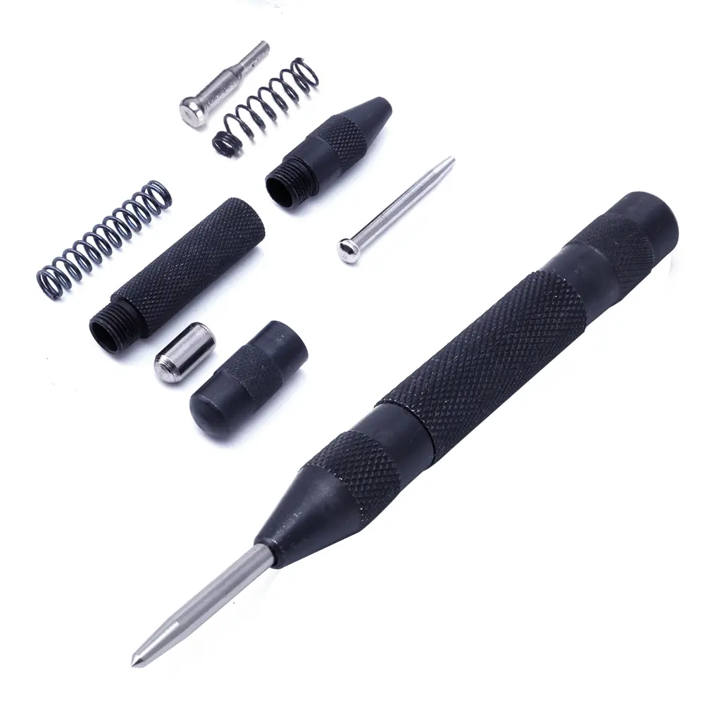 5" Automatic Centre Punch Heavy Duty Spring Loaded Metal Wood Press Dent Marker