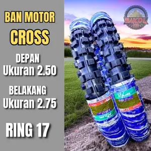 Promo Sepasang Ban Motor Cross Ukuran Ban Depan 2.50 Belakang 2.75 Ring 17 iman store group