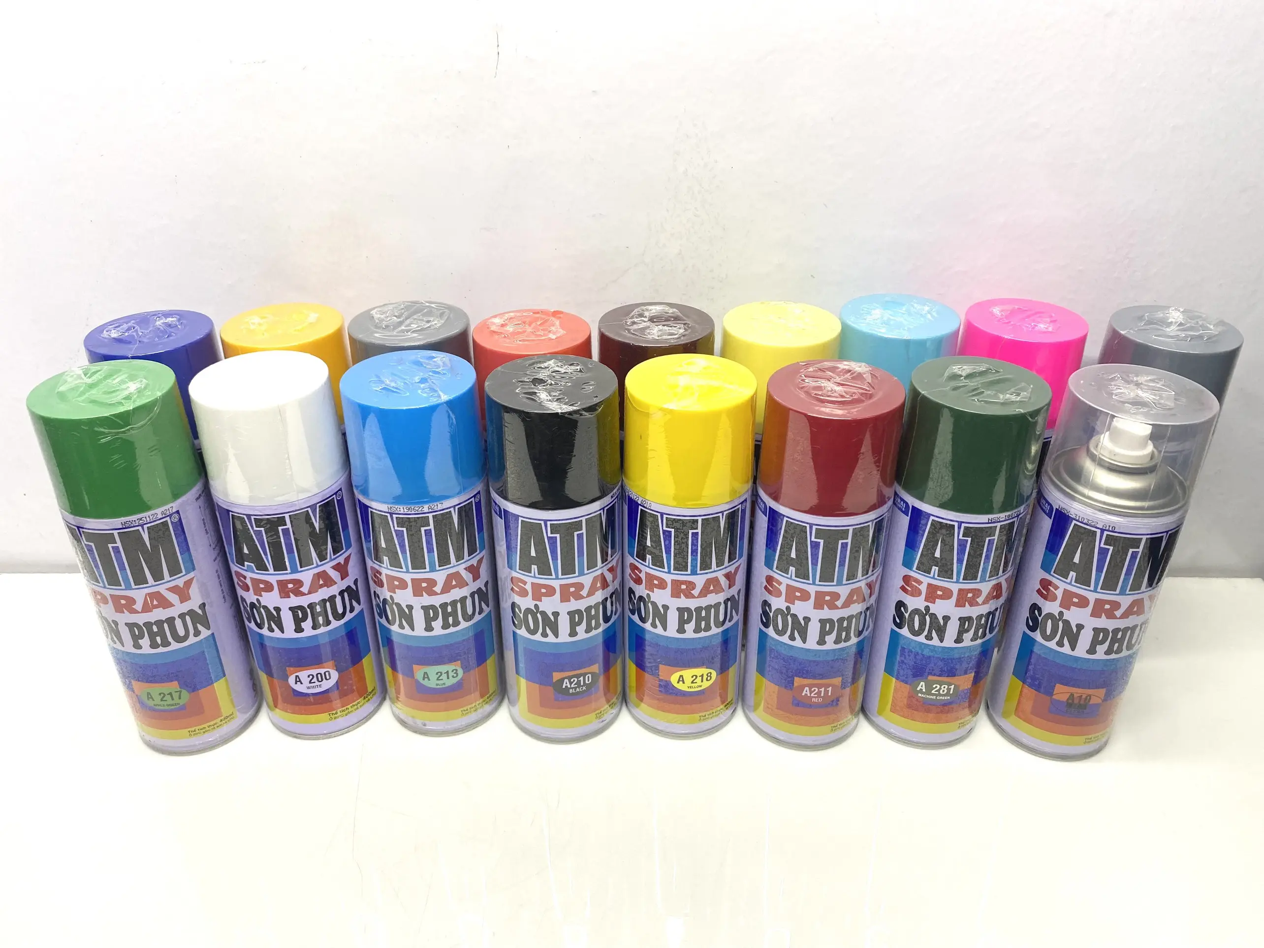 Sơn xịt, sơn phun ATM đủ màu 400 ML/chai sơn  atm sơn  phun