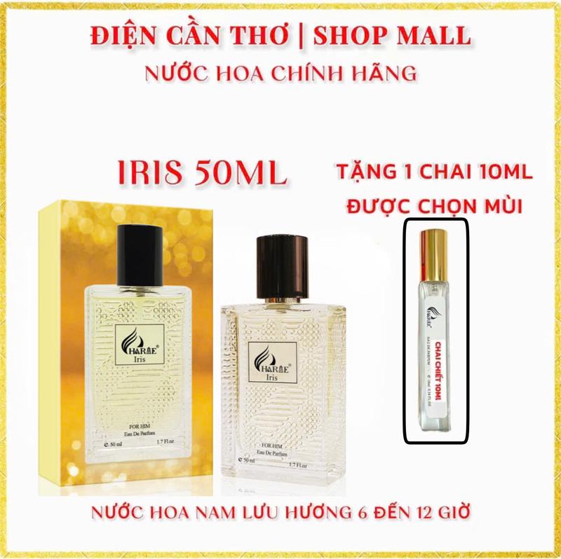 [MUA 1 ĐƯỢC 2] - Nuoc hoa charme IRIS 50ml Hương Gỗ mùi nhẹ quyến rũ Cosmetic Perfume Xịt Thơm Women Nữ