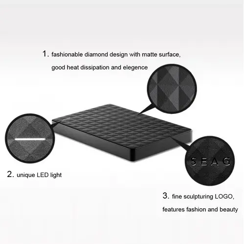 Seagate 1TB/4TB Hardisk Eksternal 2.5" Portable External Harddisk USB 3.0 HDD Untuk PC/Laptop Eksternal Hardisk 4