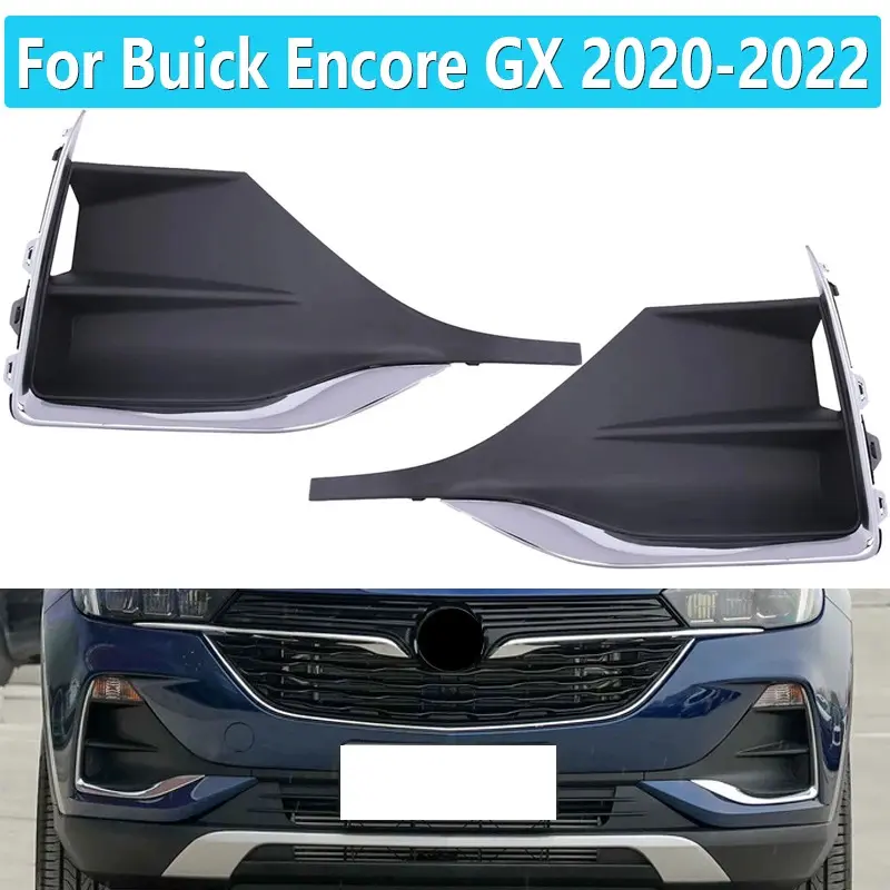 Fog Light Lamp Frame Cover For Buick Encore GX 2020 2021 2022 Car Front Bumper Foglight Foglamp Chrome Trim Cap Hood Lid Bezel