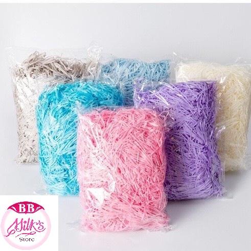 1KG Giấy rơm giấy vụn lót hộp quà tặng bản 3-4mm - Giấy chống sốc lót hộp quà