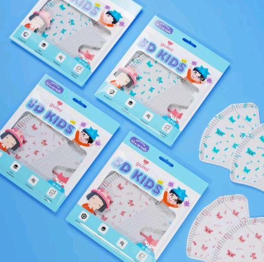Product Introduction of [ Hộp 100 Chiếc ] Khẩu Trang Trẻ Em Gumi Mask kháng Khuẩn, Chống Giọt Bắn, Chống Bụi Mịn Cho Bé Kem 30