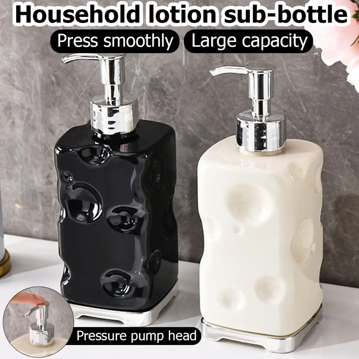 300ml Cheese Shape Dish Soap Dispenser Bottle Plastic Hand Sanitizer ...