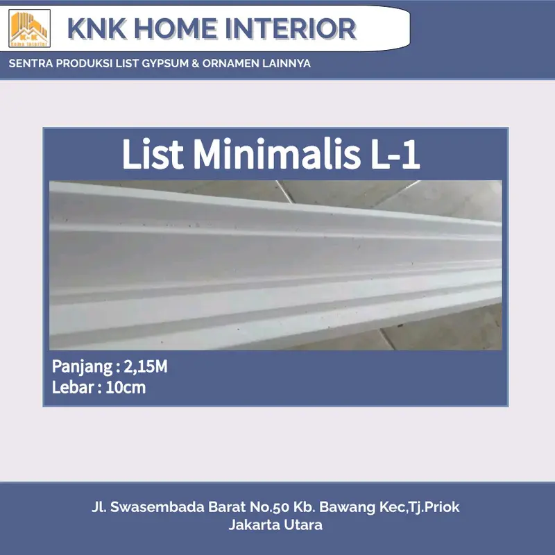 List Gypsum  / Lis Gypsum Motif / List Polos 10cm / List Polos 12cm / List Minimalis / List Plafon Gypsum 1
