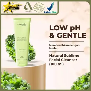 Facial wash cleanser natural sublime AVOSKIN original 100ml - membersihkan wajah dari debu dan sisa make up