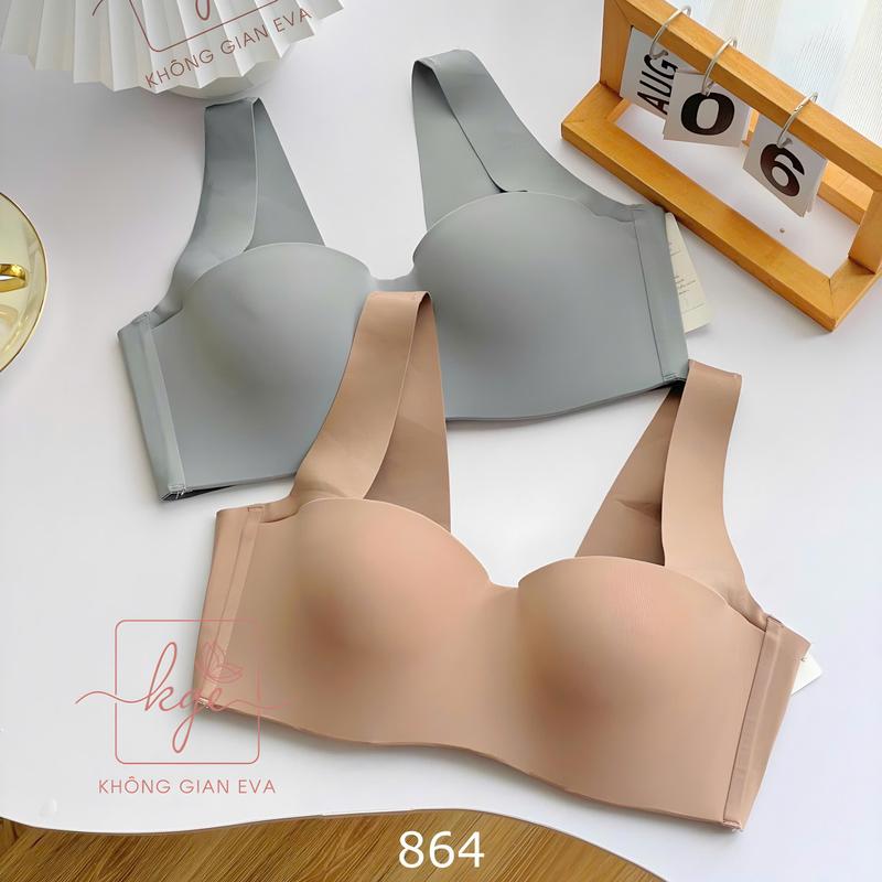 Áo lót nữ mặc áo dài có gọng nâng vòng 1, áo bra không lộ viền quả ngang đúc su 864 Voi