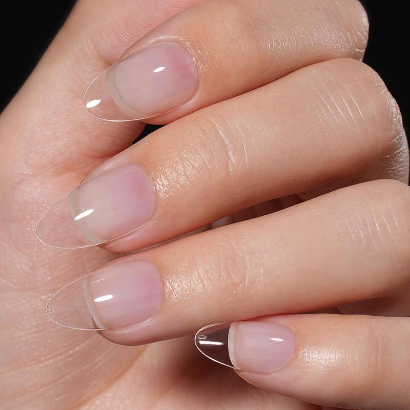 Product Introduction of Semi-matte Almond False Nails, 240 Pieces/box, Full Coverage Soft Gel False Nails, No-carving False Nails, Nail Extensions for Women and Girls 6