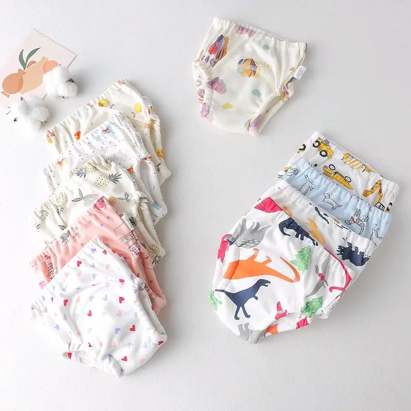 Combo 5 Quần Bỏ Bỉm/Tã Vải Cotton bim chobe giặt được 4