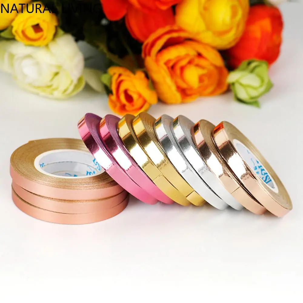 NATURAL LIVING Christmas 10m Curling Colorful DIY Gift Wrapping Laser Ribbons Balloon Rope Party Supplies Foil