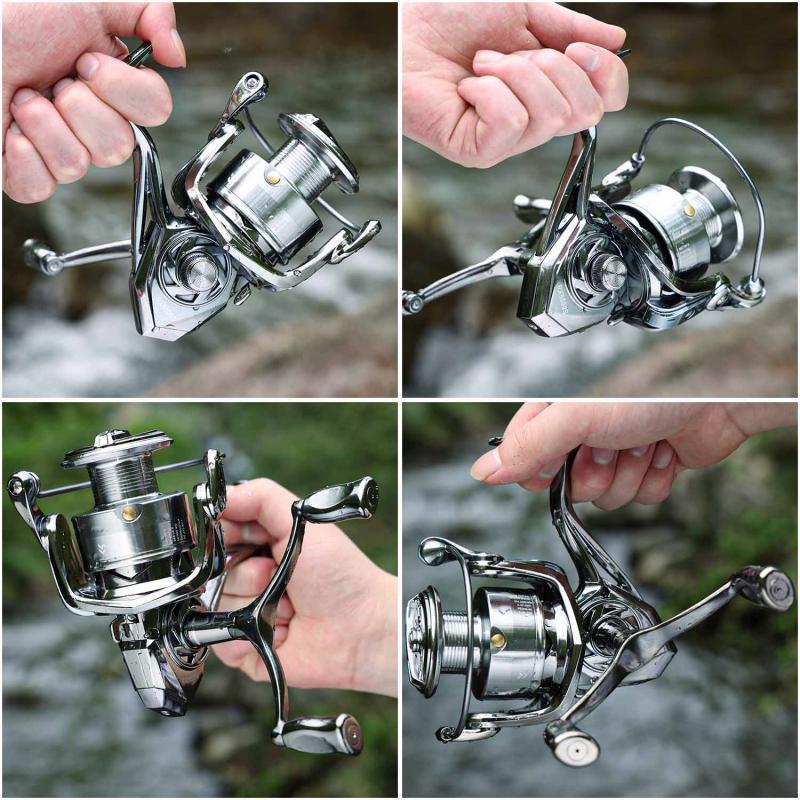 Sougayilang Reel Pancing Double Handle 1000-5000 Spinning Reel Metal Roda 8