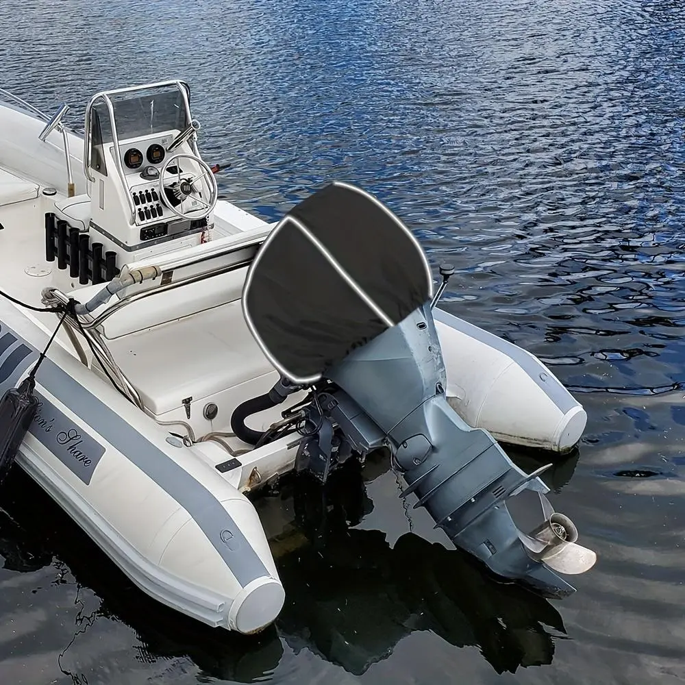 Outboard Motor Cover, Semi-enclosed Engine Cover, Boat Engine Cover, Outboard Motor Cover for Boat, Kayak, Canoe, Fishing Boat