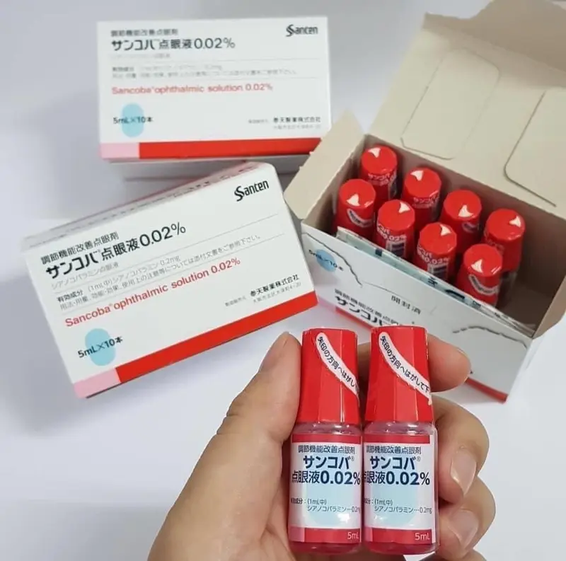 Nước Nhỏ Mắt Sancoba Santen 5ml - Hàng Chính Hãng Nhật Bản 2
