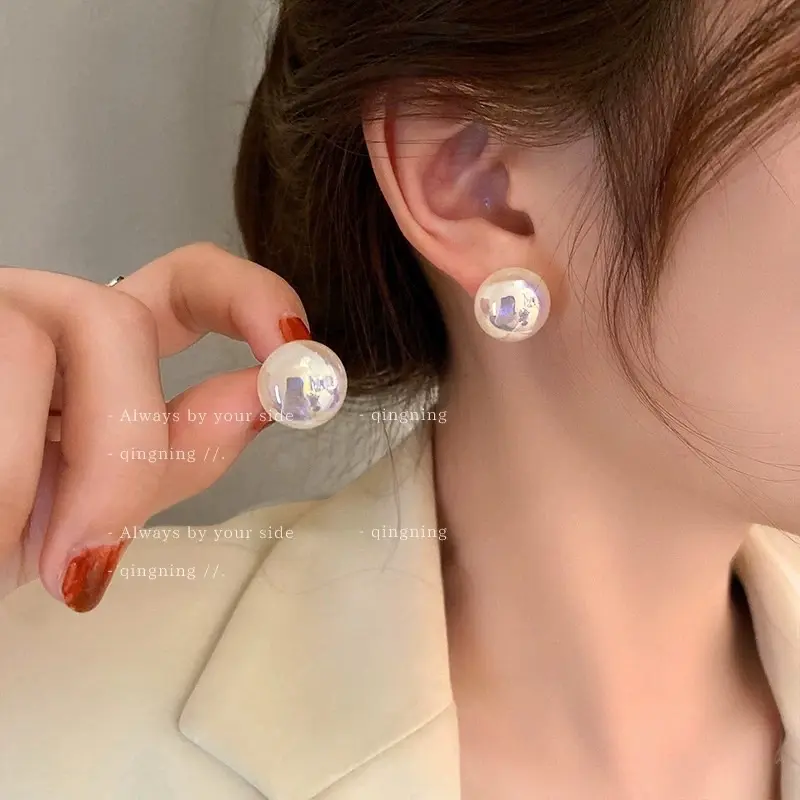 bông tai  lấp lánh , khuyên tai hạt bẹt màu sắc Women 1